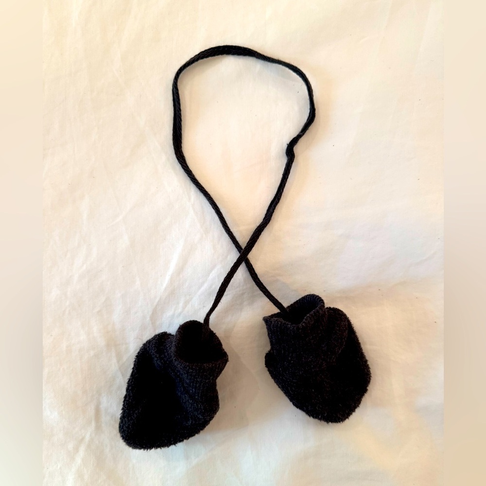 1+ more in the family newborn grey mittens